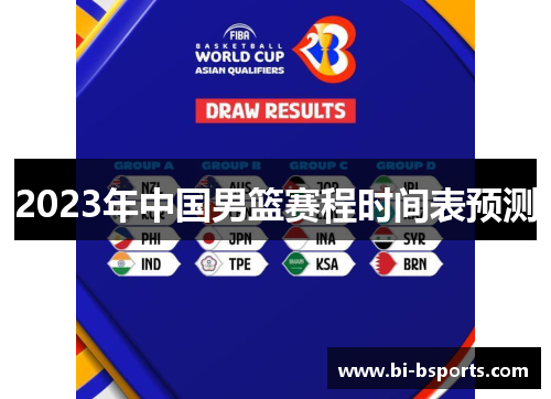 2023年中国男篮赛程时间表预测